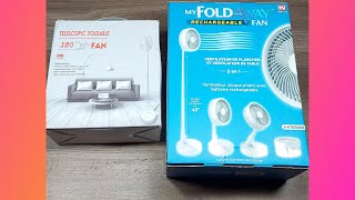 My Fold Away Fan amp Other Portable Fan Unboxing and Review 2023 [upl. by Nnodnarb]