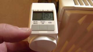 Programmierbares Heizkörperthermostat montieren und einstellen Model L [upl. by Ateikan]