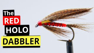 How to tie a Red Holographic Dabbler Wet Fly for Fly Fishing [upl. by Lorilyn]