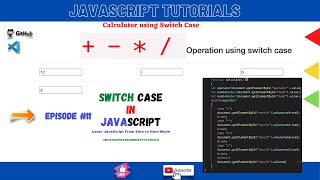 Switch case in JavaScript      Operation using switch case [upl. by Lavoie104]