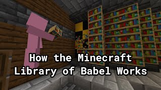 How the Minecraft Library of Babel Works [upl. by Cindee]