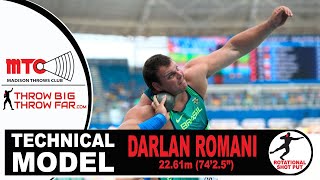 Darlan Romani 2261 SHOT PUT Breakdown [upl. by Ahsitam287]