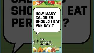 How Many Calories Should I Eat Per Day [upl. by Patsis]