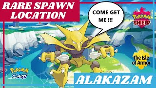 How to Find ALAKAZAM in Pokemon Sword and Shield Rare Spawn Location [upl. by Anaiek]