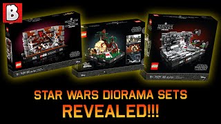 LEGO Star Wars Diorama Sets On The Way Trash Compactor Dagobah amp Trench Run [upl. by Atnwahs197]