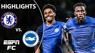 Chelsea vs Brighton  Carabao Cup Highlights  ESPN FC [upl. by Kryska887]