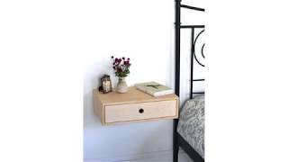 Save Keep Your Private Stuff With Floating Nightstand With Drawer [upl. by Otokam]