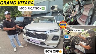 GRAND VITARA MODIFICATION✅DIAMOND 2K ₹5000 OFF✅ALLOY WHELL 20 OFF✅ PARMOD CAR [upl. by Sluiter]