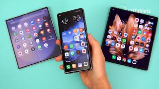 Xiaomi Mix Fold 4 Vs Galaxy Z Fold 6 amp Vivo X Fold 3 Pro [upl. by Uohk]