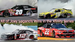 All of Joey Loganos 30 Wins in the Xfinity Series [upl. by Eirok]