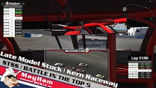 Top 5 Battle Late Model Stock Kern County iRacing League Race [upl. by Ninaj]