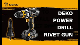 DEKO Power Drill Rivet Gun VS Manual Hand Riveter [upl. by Stanwin]