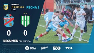 TorneoBinance  Fecha 2  resumen de Arsenal  Banfield [upl. by Haimrej]