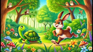 The Tortoise and the Hare  Slow and Steady Wins the Race  Kids Animated Moral Story English Story [upl. by Otnicaj704]