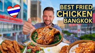 5 reasons why THAI FRIED CHICKEN is the BEST IN THE WORLD 🇹🇭 Must Try Street Food in Bangkok [upl. by Essilec966]