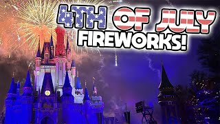 4th of July Fireworks 2024 at Magic Kingdom  Disneys Celebrate America [upl. by Patricia]