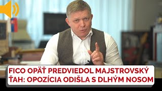 Robert Fico opäť predviedol politický majstrovský ťah Opozícia odišla s dlhým nosom [upl. by Naval]