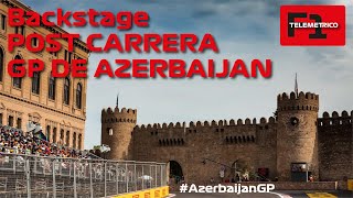 POST CARRERA  GRAN PREMIO DE AZERBAIJAN azerbaijangp telemetricof1 adrianpuente BAKU [upl. by Carita]