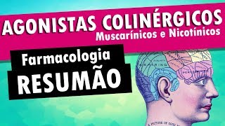 AGONISTAS COLINÉRGICOS  Muscarínicos e Nicotínicos  Farmacologia [upl. by Nosna]