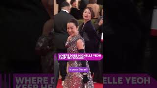 Michelle Yeoh reveals where she keeps the Oscar she won Shorts [upl. by Desiree]