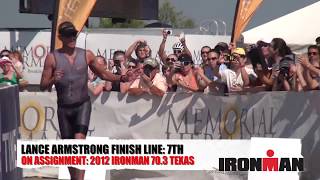 2012 IRONMAN 703 Texas Lance Armstrong Finish [upl. by Franck]