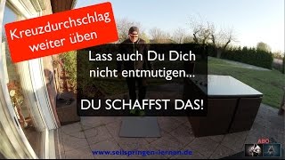 ⭐️ Kreuzdurchlag ohne Zwischensprung  Seilspringen ⭐️ seilspringenlernen fitnessquickie24 [upl. by Dnalyram]