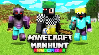 TOBIASZ vs 2 ŁOWCÓW minecraft manhunt randomizer [upl. by Lamhaj]