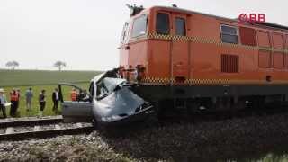 CrashSimulation Unfall an Eisenbahnkreuzung [upl. by Amitarp]