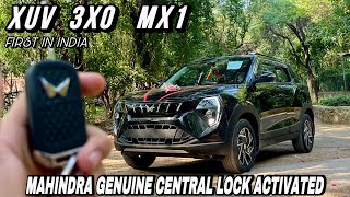 XUV 3XO MX1 Mahindra Genuine Central Locking Activated ✅ First In India ✅ 3xo Modified ✅ Xuv 3xo Mx1 [upl. by Elyse942]