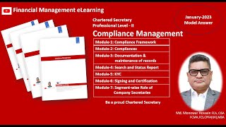 Compliance Management CS504AJan2023 Model Answer [upl. by Ethan]