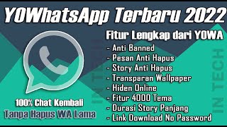 ✅UPDATE YOWhatsApp v941F Terbaru 2022  YOWA Rilis Fitur Lengkap 2022 [upl. by Haneeja449]