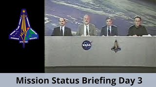 Columbia Shuttle Disaster Mission Status Briefing Flight Day 3  STS107 [upl. by Wandy82]