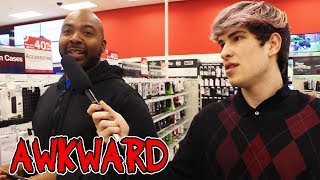 AWKWARD INTERVIEWING STRANGERS w Corey Scherer [upl. by Drarej628]