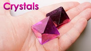 Grow Purple Single Crystals of Salt at Home DIY Home Decorations [upl. by Ssilem]