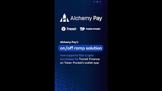 Transit Finance Integrates Alchemy Pay Payment Ramp for TokenPocket Wallet [upl. by Tarah797]