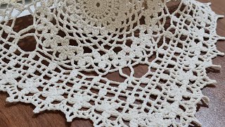 Tığ işi Örgü Kare Örgü Modeli Yapımı Sehpa Örtüsü Masa Örtüsü amp Crochet Part 2 [upl. by Adnav]