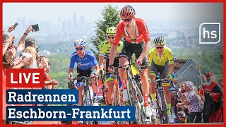 Das Radrennen EschbornFrankfurt live  hessenschau [upl. by Enirhtak]