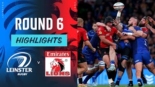 Leinster v Emirates Lions  Highlights  Round 6  URC 202425 [upl. by Dnalevets]