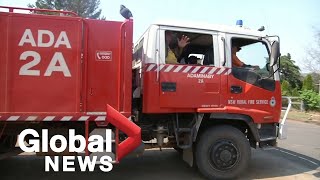 Canadian volunteer firefighter pays own way to fight Australian bushfires [upl. by Adnole]