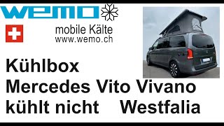 kühlbox aus Mercedes Viano Westfalia Camper ausbau kühlt nicht Reperatur RC1142 Vito [upl. by Akinot]