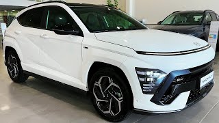 2024 Hyundai Kona NLine AWD Start Up Walkaround Test Drive and Review [upl. by Ain931]