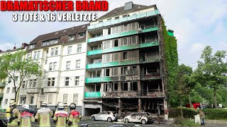 DRAMATISCHER GEBÄUDEBRAND NACH EXPLOSION  4 Tote amp 15 Verletzte  Großeinsatz in Düsseldorf [upl. by Ardeahp]