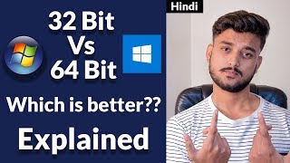 32bit vs 64bit Which is Better Explained  Hindi [upl. by Aryahay]