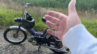 Dansk Scooter Hygge Fuld Support video 😊 Puch Maxi kørsel [upl. by Kassi328]