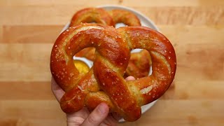 Homemade Soft Pretzels [upl. by Kcirdled]