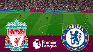 Liverpool 4 vs 1 Chelsea Premier League 2324  Video Game Simulation PES 2021 [upl. by Anrahc]