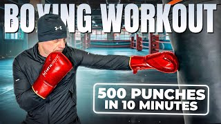 500 Punch Boxing Workout  Rapid Fire Combos [upl. by Joshia869]