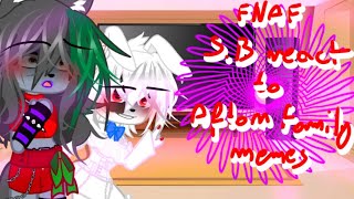 FNAF 9 SB react to Afton Family memes  3pt in 1  gacha  FNAFMY AUDares video will coming soon [upl. by Ares]