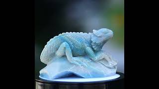 65quot Amazonite Carved Crystal Lizard Sculpturecrystal gifts carving sculpture crystaldecor [upl. by Sigismond]