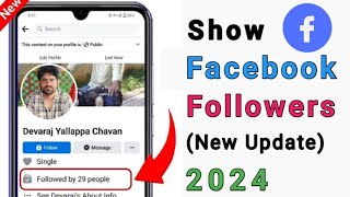 How to Show Followers on Facebook 2024  Facebook Followers Settings 2024 [upl. by Alletneuq927]